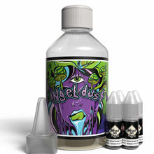 Load image into Gallery viewer, The Brews Bros Angel Dust 250ml Short Fill E Liquid Skittles Flavour with Four 10ml Nicotine Shots