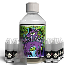Load image into Gallery viewer, The Brews Bros Angel Dust 250ml Short Fill E Liquid Skittles Flavour with Twelve 10ml Nicotine Shots