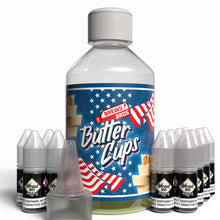 Load image into Gallery viewer, The Brews Bros Butter Cups 250ml Short Fill E Liquid White Chocolate Peanut Butter Flavour with Twelve 10ml Nicotine Shots