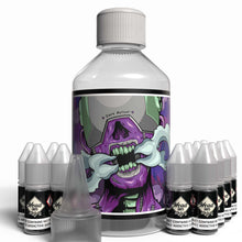 Load image into Gallery viewer, The Brews Bros Dark Aether 250ml Short Fill E Liquid Blackcurrant Chewy Sweets Flavour with Twelve 10ml Nicotine Shots