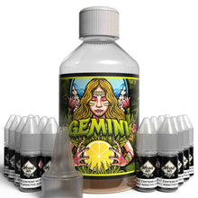 Load image into Gallery viewer, The Brews Bros Gemini 250ml Short Fill E Liquid Lemon Tart Pastry Flavour with Sixteen 10ml Nicotine Shots