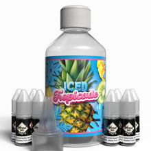 Load image into Gallery viewer, The Brews Bros Iced Tropicade 250ml Short Fill E Liquid Tropical Juice with Ice Flavour with Eight 10ml Nicotine Shots