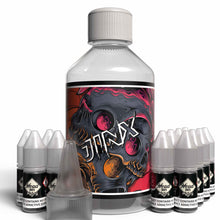 Load image into Gallery viewer, The Brews Bros Jinx 250ml Short Fill E Liquid Passionfruit Nectarine Slush Flavour with Twelve 10ml Nicotine Shots