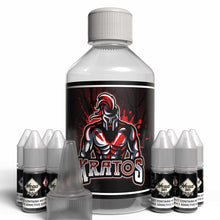 Load image into Gallery viewer, The Brews Bros Kratos 250ml Short Fill E Liquid Citrus Menthol Aniseed Flavour with Eight 10ml Nicotine Shots