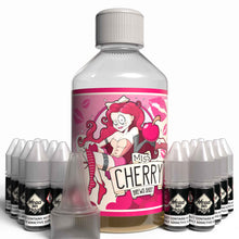 Load image into Gallery viewer, The Brews Bros Miss Cherry 250ml Short Fill E Liquid Cherry Menthol Flavour with Sixteen 10ml Nicotine Shots