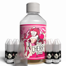 Load image into Gallery viewer, The Brews Bros Miss Cherry 250ml Short Fill E Liquid Cherry Menthol Flavour with Eight 10ml Nicotine Shots