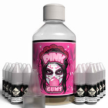 Load image into Gallery viewer, The Brews Bros Pink Gums 250ml Short Fill E Liquid Raspberry Bubblegum Flavour with Sixteen 10ml Nicotine Shots