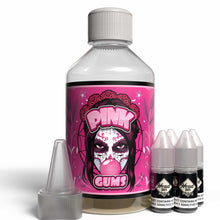 Load image into Gallery viewer, The Brews Bros Pink Gums 250ml Short Fill E Liquid Raspberry Bubblegum Flavour with Four 10ml Nicotine Shots