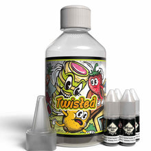 Load image into Gallery viewer, The Brews Bros Twisted 250ml Short Fill E Liquid Twister Ice Cream Flavour with Four 10ml Nicotine Shots