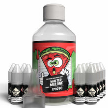 Load image into Gallery viewer, The Brews Bros Walter Melone 250ml Short Fill E Liquid Watermelon Sweets Flavour with Twelve 10ml Nicotine Shots