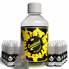 Load image into Gallery viewer, The Brews Bros Custard Dynasty 250ml Short Fill E Liquid Caramel Custard Shortbread Flavour with Sixteen 10ml Nicotine Shots
