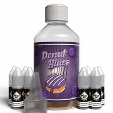 Load image into Gallery viewer, The Brews Bros Donut Blues 250ml Short Fill E Liquid Blueberry Doughnut Flavour with Eight 10ml Nicotine Shots
