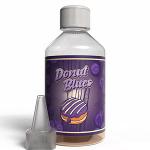 The Brews Bros Donut Blues 250ml Short Fill E Liquid Blueberry Doughnut Flavour