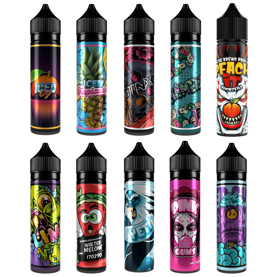 E Liquid 50ml Shortfill Bundle (x10)