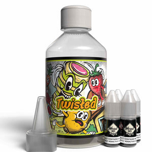 The Brews Bros Twisted 250ml Short Fill E Liquid Twister Ice Cream Flavour with Four 10ml Nicotine Shots