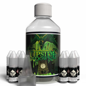 The Brews Bros Upside Down 250ml Short Fill E Liquid Lemon and Lime Slush Flavour with Eight 10ml Nicotine Shots
