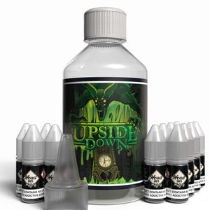 The Brews Bros Upside Down 250ml Short Fill E Liquid Lemon and Lime Slush Flavour with Twelve 10ml Nicotine Shots