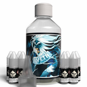 The Brews Bros Yeti 250ml Short Fill E Liquid Spearmint Flavour with Eight 10ml Nicotine Shots