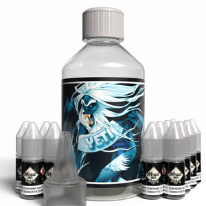 The Brews Bros Yeti 250ml Short Fill E Liquid Spearmint Flavour with Twelve 10ml Nicotine Shots