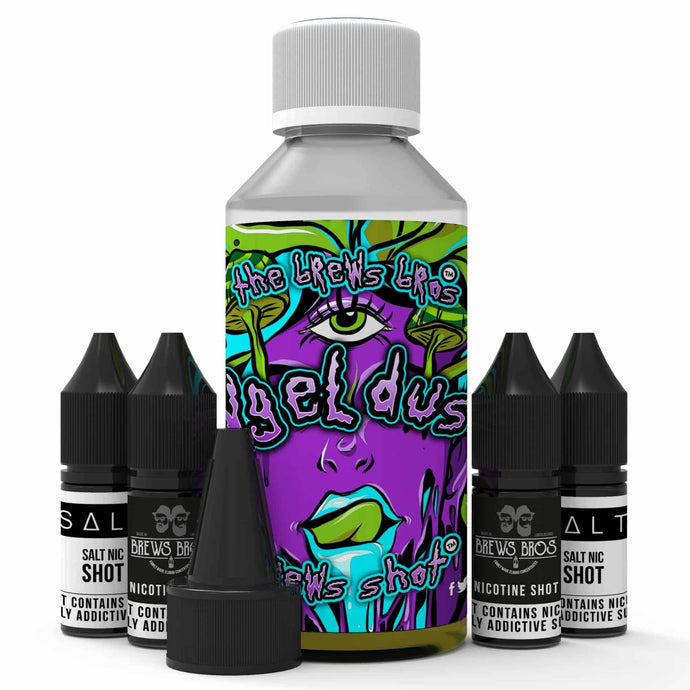 The Brews Bros Angel Dust 250ml Short Fill e liquid with nicotine shots