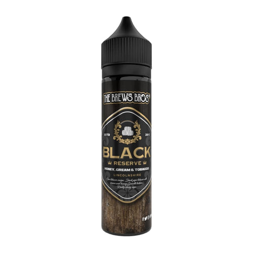 The Brews Bros Black Reserve 60ml e liquid longfill bottle