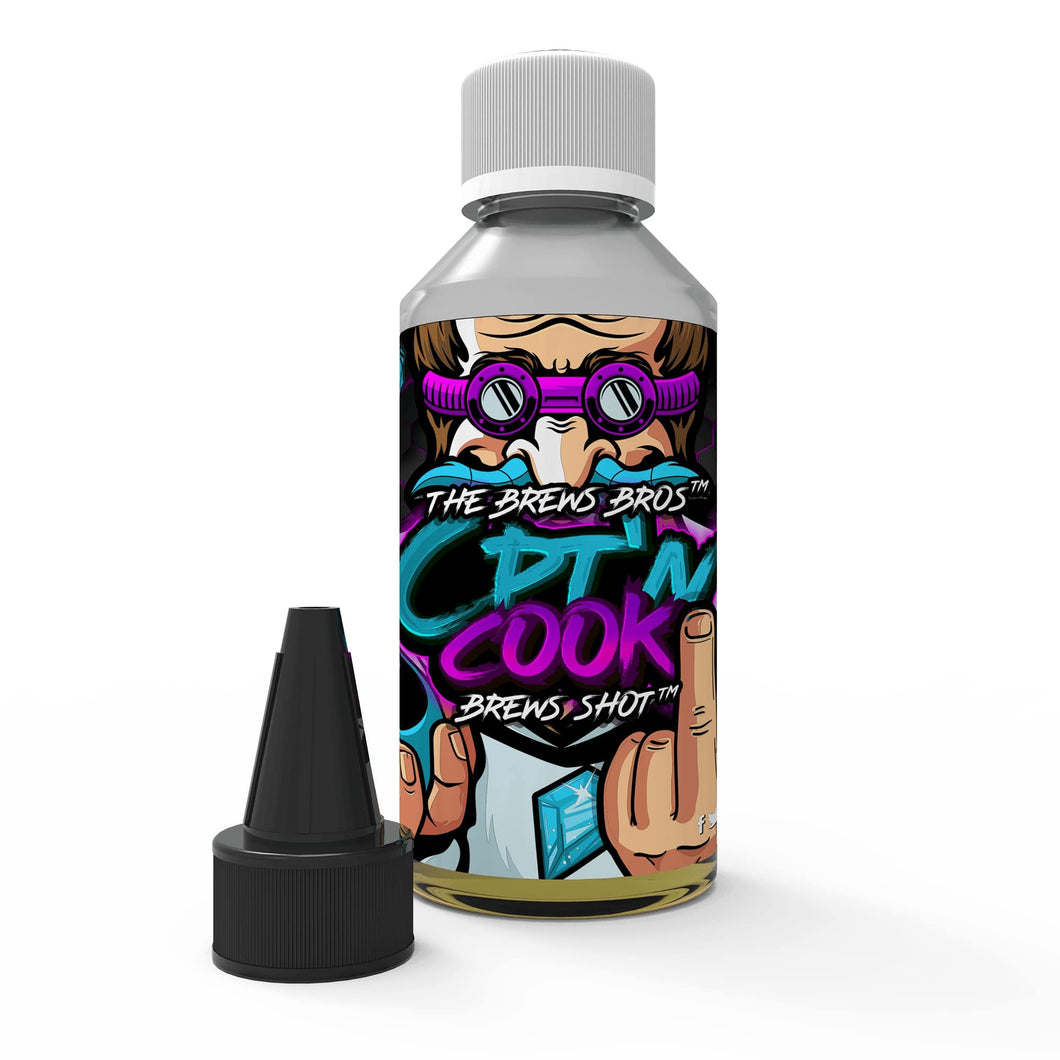 The Brews Bros Cpt'n Cook 250ml Brews Shot flavour concentrate with nozzle