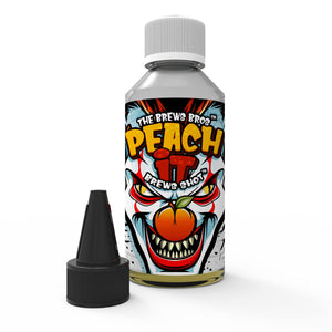 The Brews Bros Peach IT 250ml Brews Shot flavour concentrate with nozzle