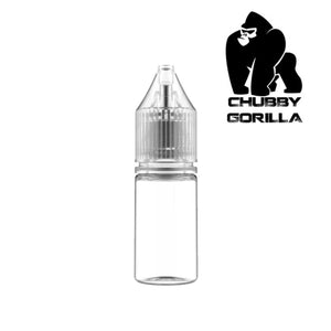 one single clear chubby gorilla 10ml e liquid bottle